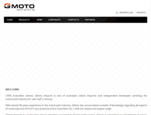 Tablet Screenshot of gmotoimports.com.au